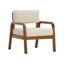 Chaise longue d'extérieur en bois d'acacia avec coussins amovibles-124585638