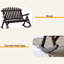 Chaise berçante d'extérieur en bois, chaise berçante double en bois