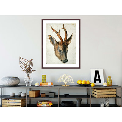 «Head of a Roe Deer» par Albrecht Dürer, impression giclée sur cadre