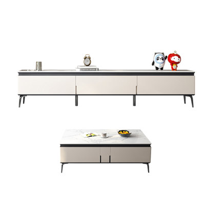 Italian style light luxury living room TV stand