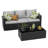 Outdoor Wicker 3 - Person Conversation Sets with Cushions-42388794