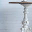 Table d'appoint ronde antique blanche