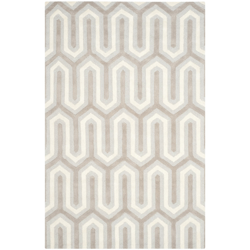 Tapis en laine touffeté à la main Ellicott, Rectangle de 5 pi x 8 pi
