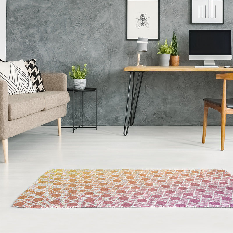 Chenille Geometric Indoor Rug, Rectangle 3' x 5'