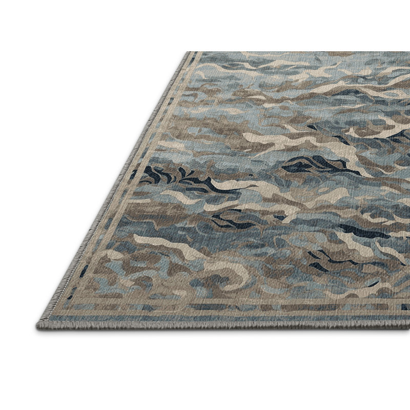 Tapis brun lavable à la machine, Rectangle 4 pi x 6 pi