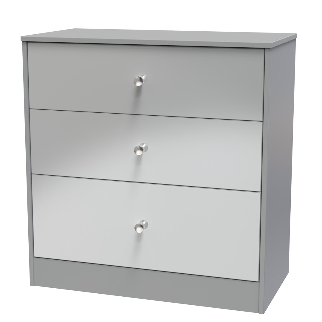 Bhargavi 3 Drawer Deep Chest in Uniform & Dusk (Ready Assembled)
