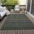 Kinslee Washable Striped Indoor / Outdoor Rug-249745430