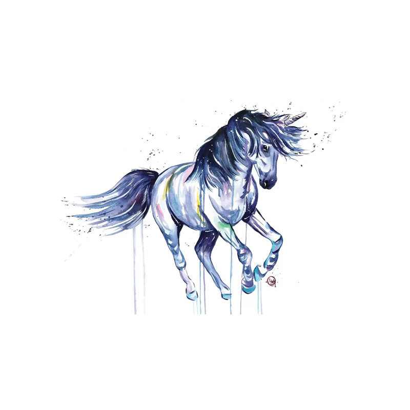 Unicorn Dreams by Lisa Whitehouse - Wrapped Canvas Gallery-Wrapped Canvas Giclée, 66.04cm H x 101.6cm W