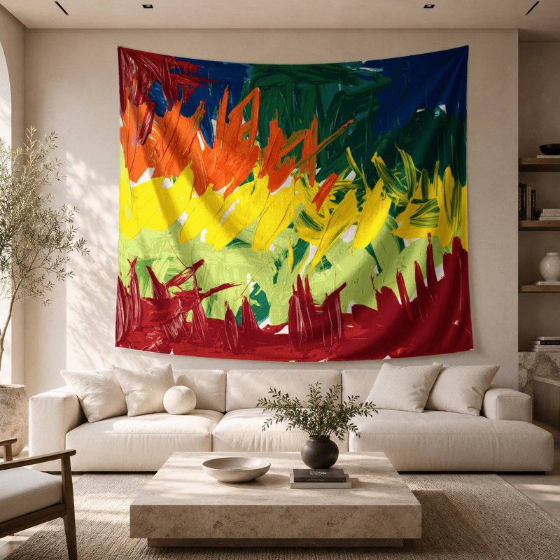 Neo Expressionism 61 Wall Tapestry, 68 po x 80 po