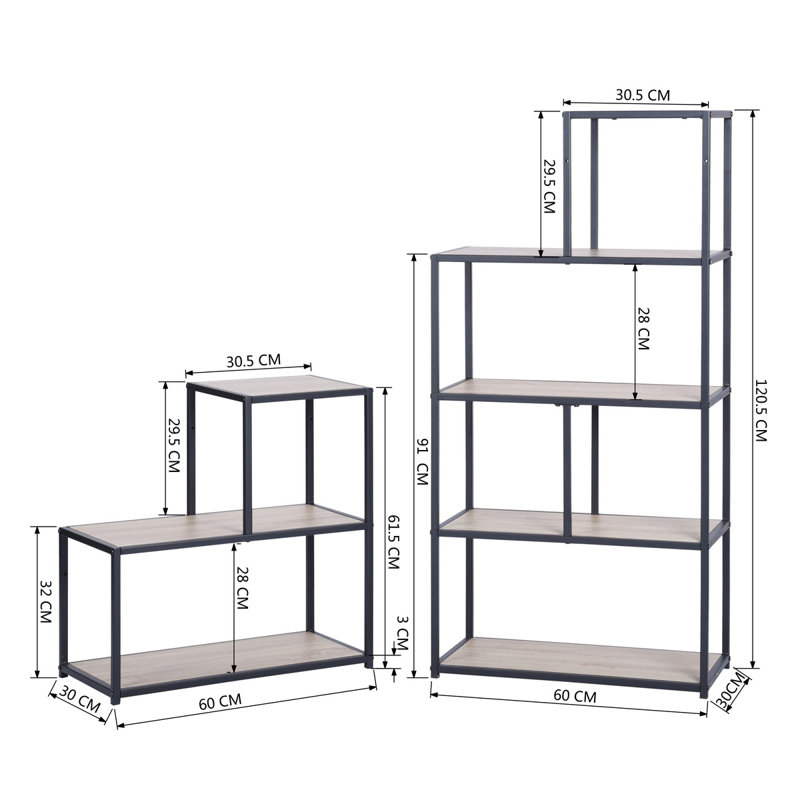 Malibu 60cm W Metal Shelving Unit