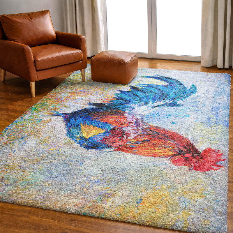 Tapis à poil long de qualité supérieure lavable à la machine ADS156, 9 pi x 12 pi