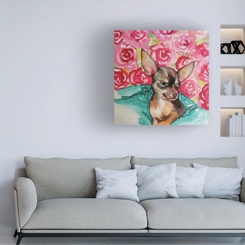 «Lola Chihuahua» par Sylvie Demers, H 18 po x l 18 po x P 2 po