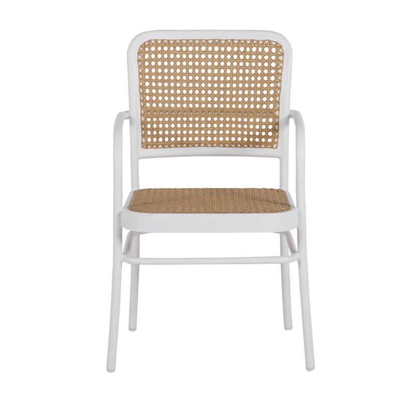 Bordeaux Patio Dining Armchair, Chalk