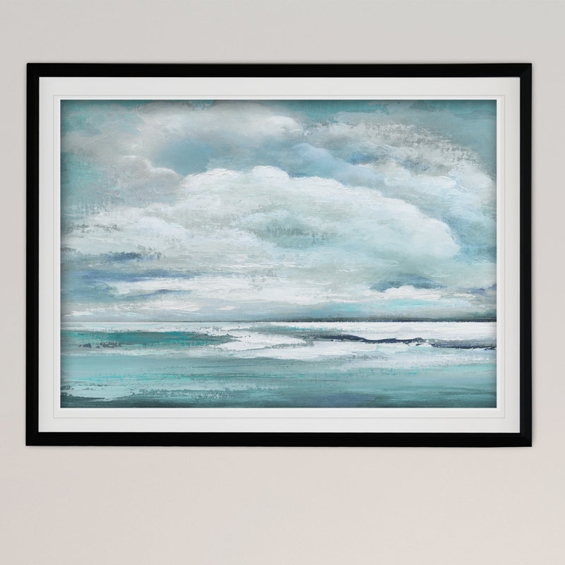 " Billowing Clouds " Acrylic Print, 30" H x 40" W x 1.5" D, Black