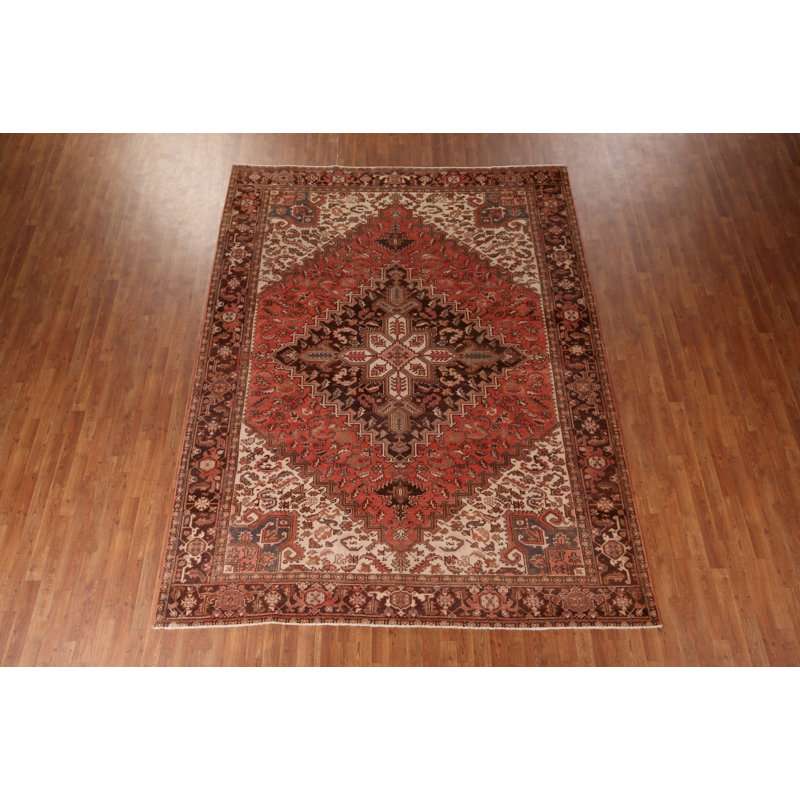 Tapis géométrique rétro 8 x 11