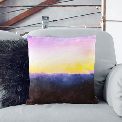 Sunrise over the World Cushion with Filling