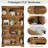 71" Tall Bookcase, 4-Tier S-Shaped Bookshelf-577478404