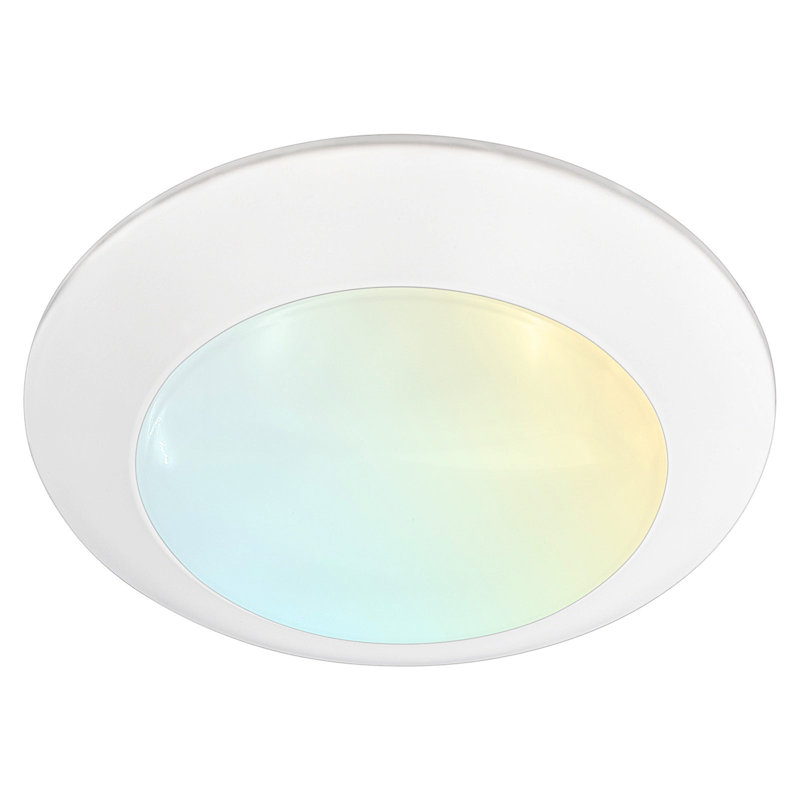 Hume 1 - Light 6'' Shaded Circle LED Flush Mount Disk Light