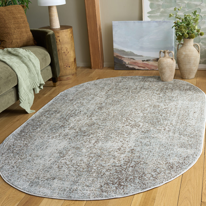 Royalston Performance Oriental Rug, Oval 5' x 8'