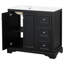 Meuble-lavabo de style transitionnel 36 po avec lavabo en céramique 36 po-1091149015