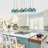 16-Light Linear Gradient Glass Kitchen Island Chandelier | 38" Modern Globe Pendant Lighting with Gold Canopy | Adjustable Height 29.5"-86.6" for Dining Room - UL Listed-761129227