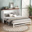 Grand lit escamotable avec tiroir de rangement et station de charge-513866264