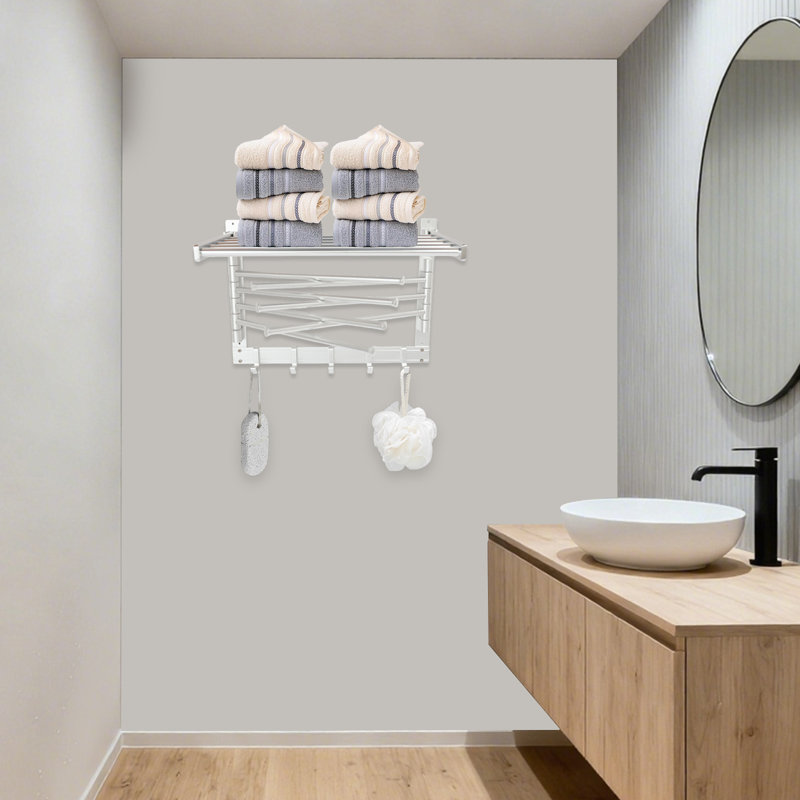 Wall Mounted Bathroom Towel Shelf