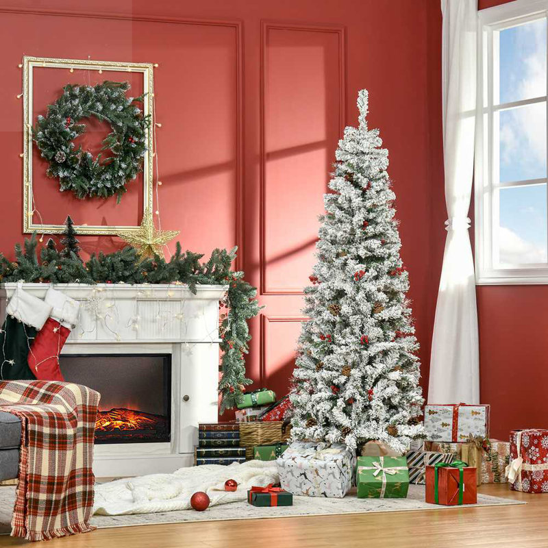 Arbre de Noël artificiel 6 pi avec 600 branches de pin réalistes