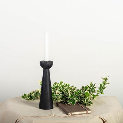 Bougeoir de table en bois