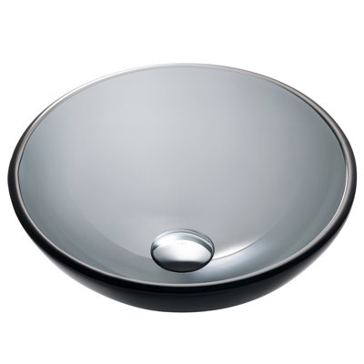 Glass Circular Vessel Bathroom Sink