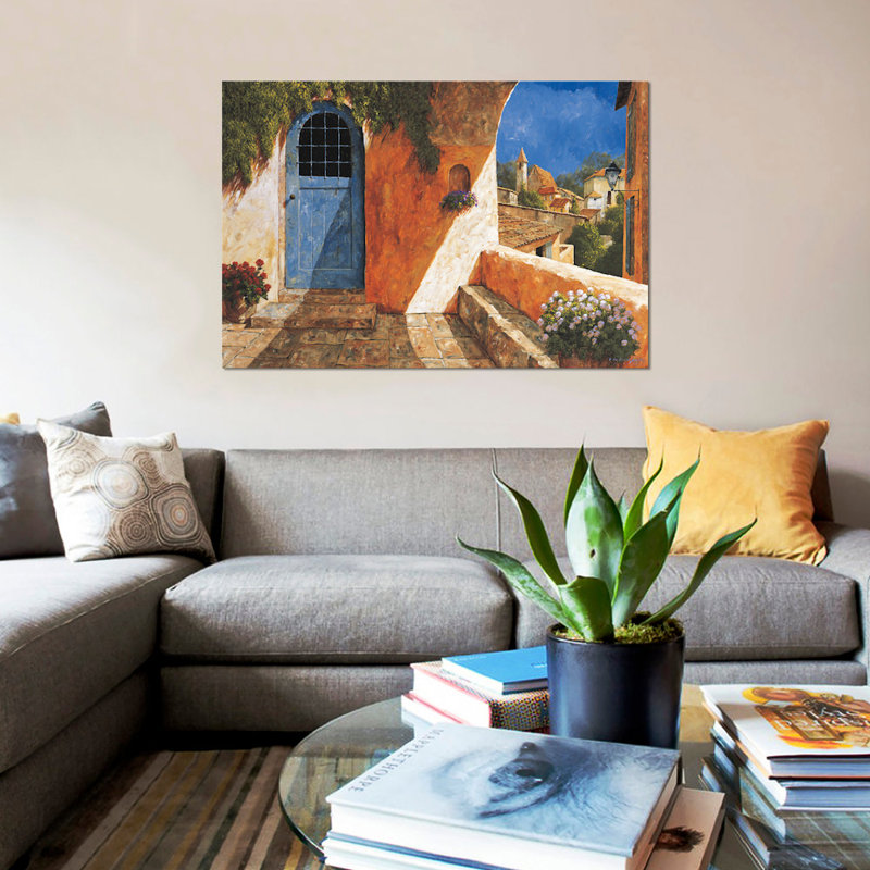 « the french door », impression sur toile, H 16 po x l 24 po x P 1 po, Toile tendue