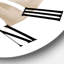 Horloge murale traditionnelle ivoire Pastel Monstera-60328049