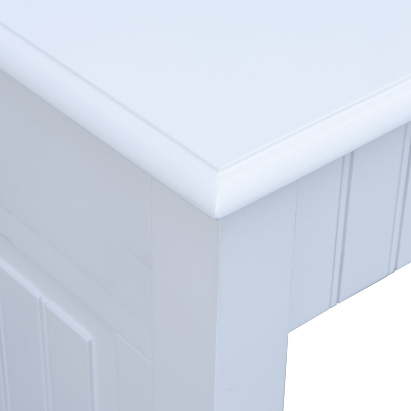 Beachfront Schrum Desk & Chair Set, White