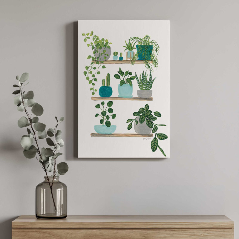 My Boho Plants I by Yvette St. Amant Canvas Art Print, 32" H x 24" W
