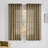 Linen Plaid Curtains Modern Window Panels Check Tartan Light Filtering Curtains for Living Room Bedroom, Rod Pocket Back Tab, 2 Panels-329966676-329966675