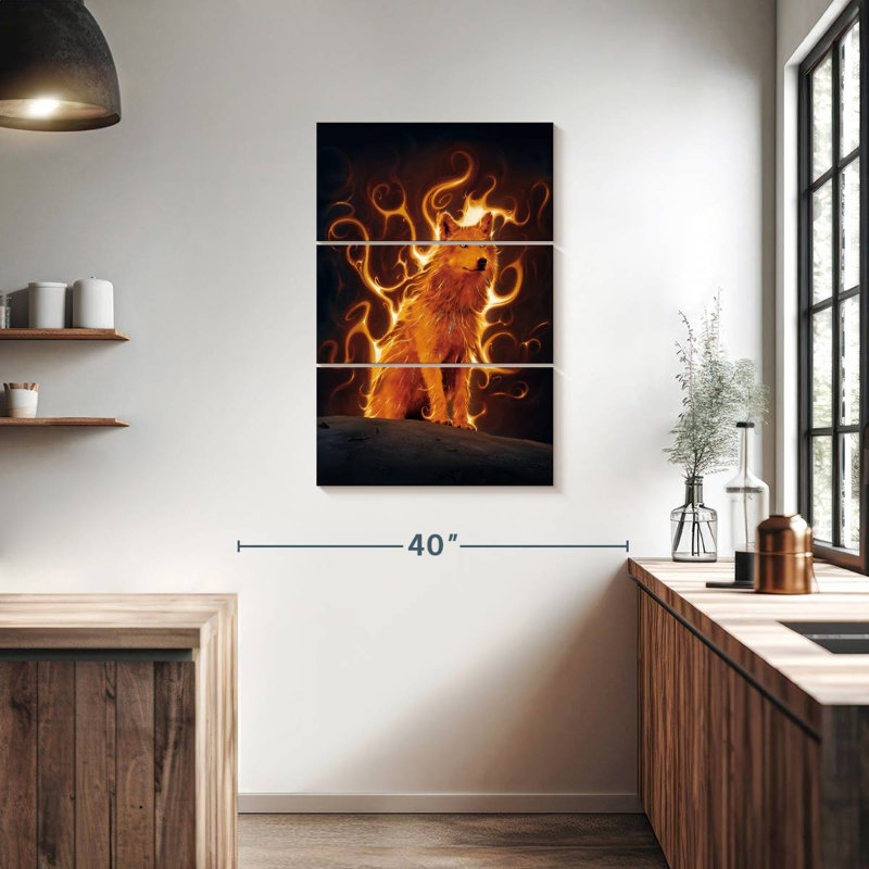 Brampt Phoenix Wolf, 38" H x 24" W