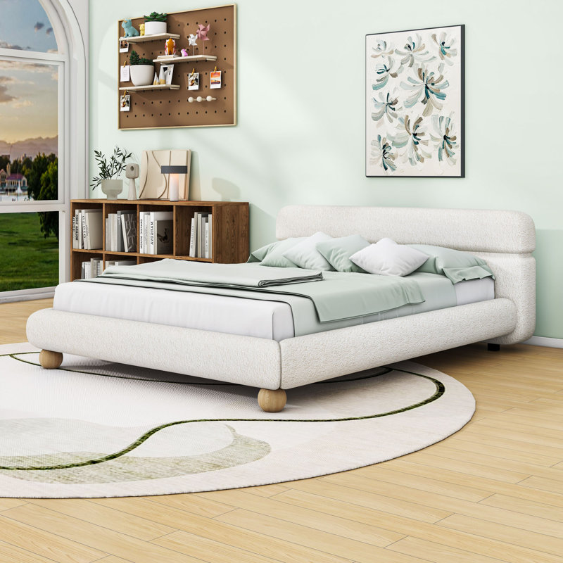 Queen Upholstered Platform Bed
