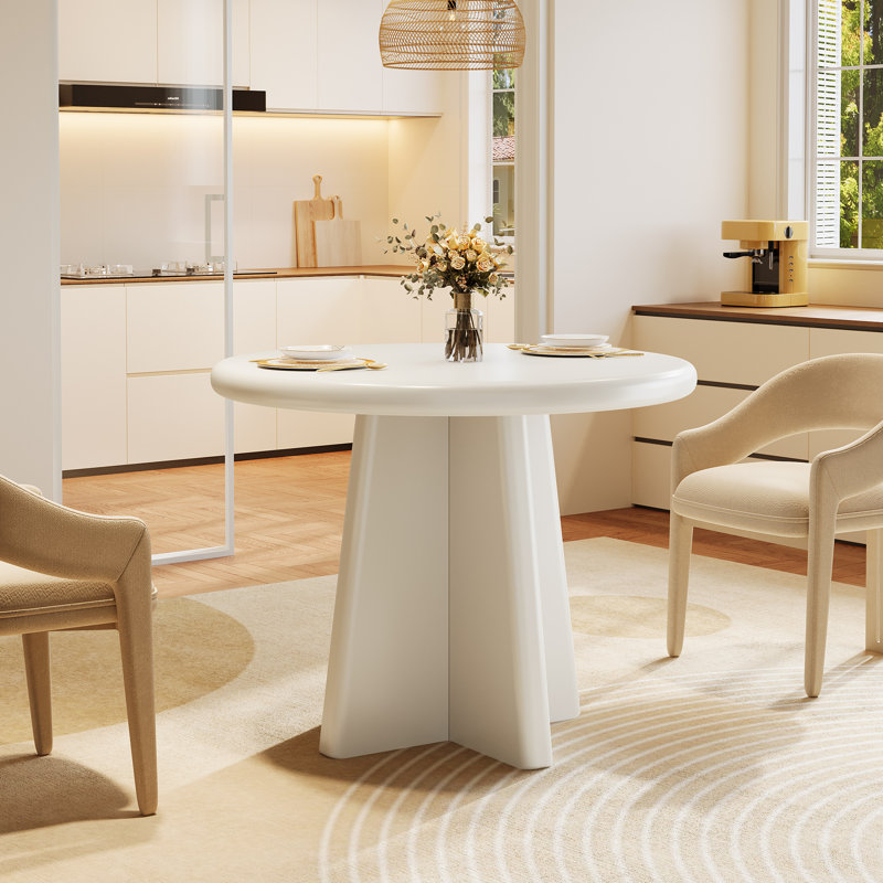 31.5" Modern Round Dining Table, Set of 4 (only Table)