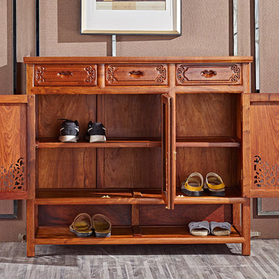 Armoire à chaussures en bois massif
