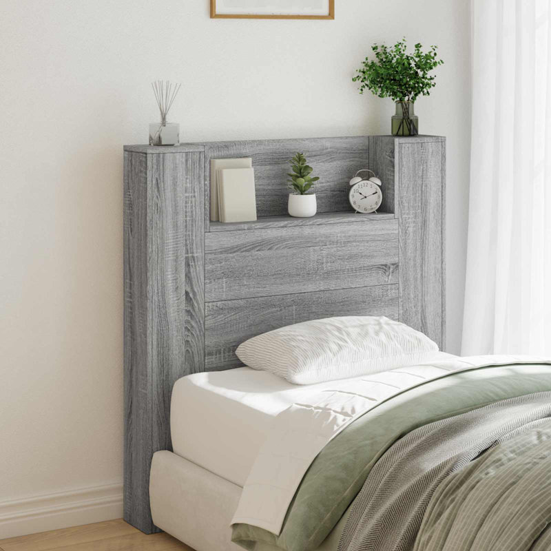 UK Single Headboard, 100 x 200cm, Grey Sonoma