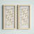 Aurelian Emblem Natural Capiz with Gold Foil Shadowbox Wall Décor