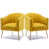 Velours jaune citron