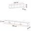 Unfinished Floating TV Stand for TVs up to 77"