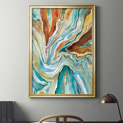 Geo Formation II - Single Picture Frame Print on Canvas