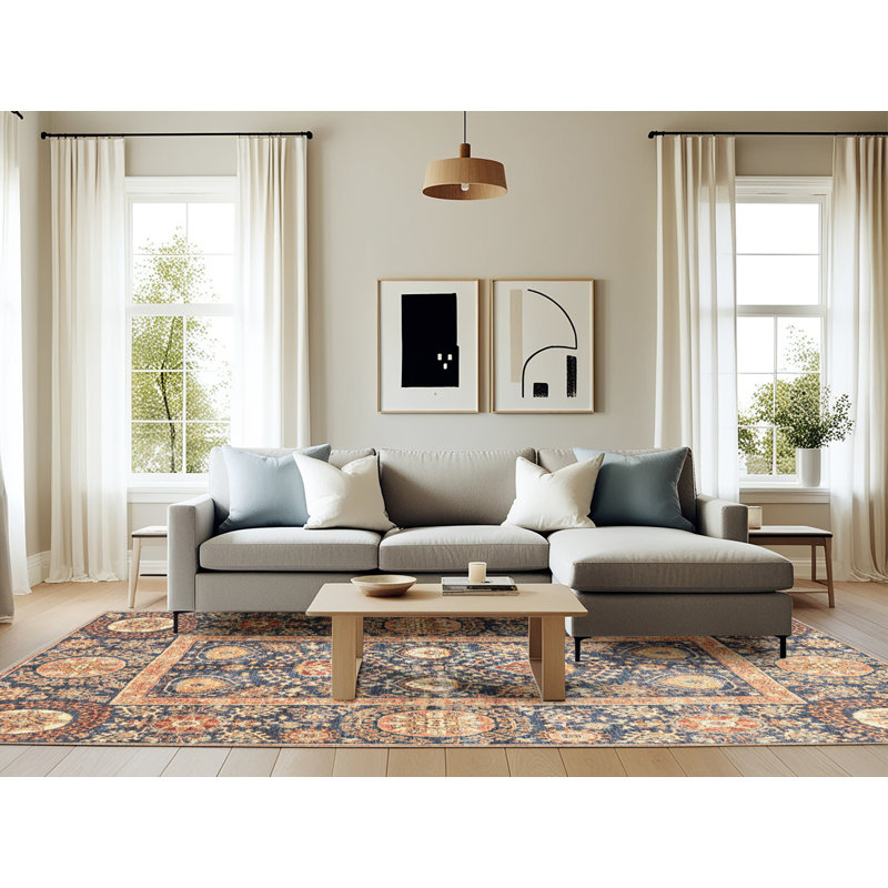 Tapis abstrait moderne 3288, Rectangle 6 pi x 9 pi