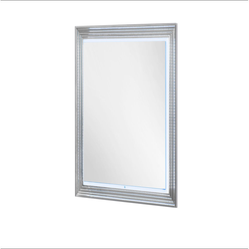 Miroir de lune en marbre avec DEL, Gris