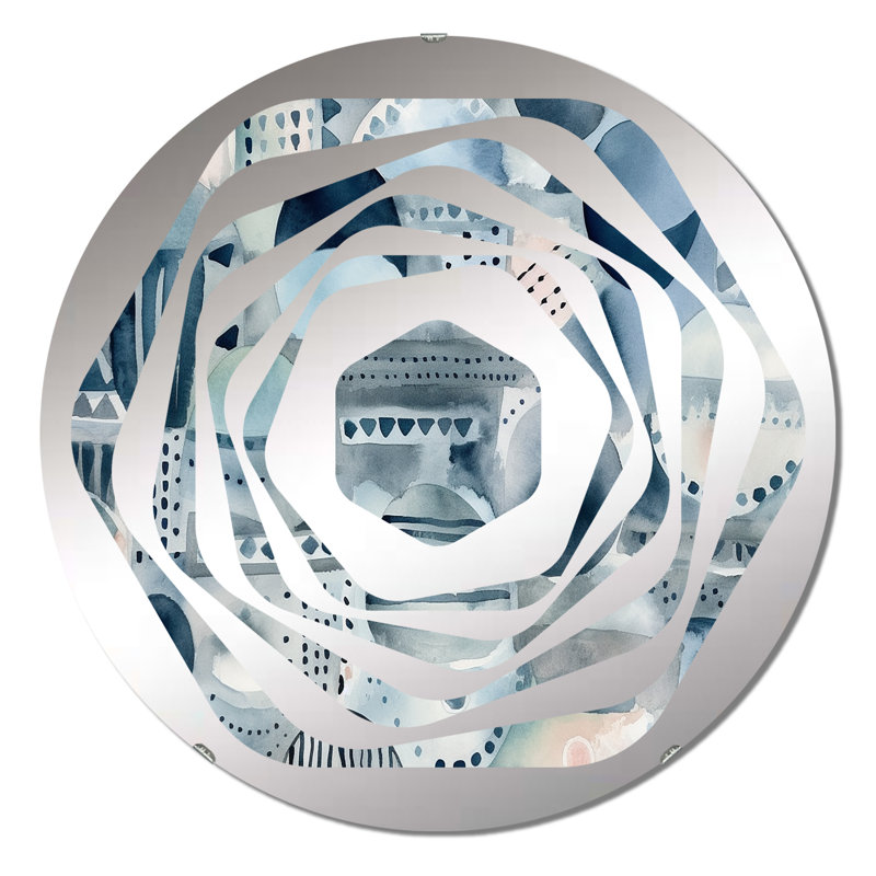 Jahid - Miroir décoratif Amorphe, 23,6 po x 23,6 po