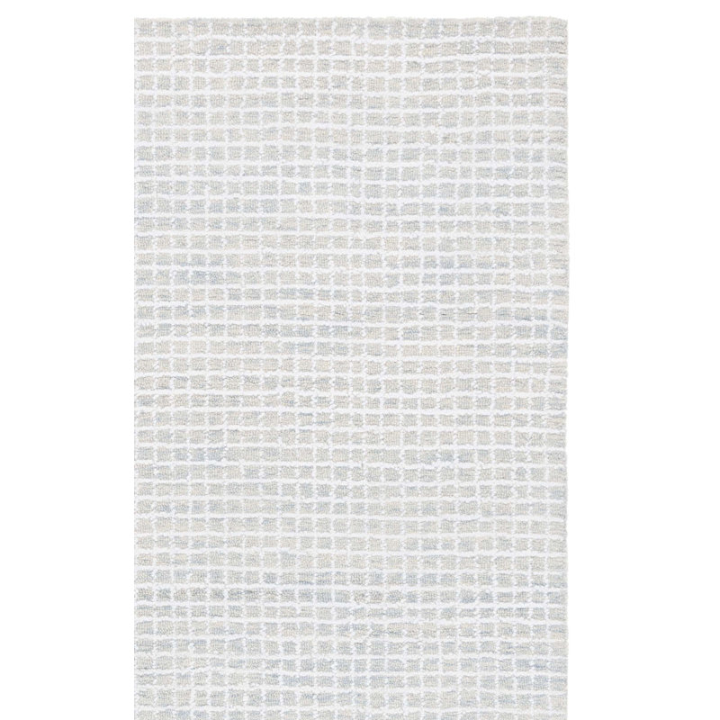 Tapis abstrait abstrait touffeté à la main Performance, Rectangle de 5 pi x 8 pi