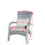 Chaise de patio avec coussins (coussin gris)-314436016-314436018
