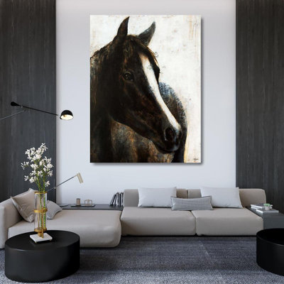 «Red Barrel Studio® Drotar, Rikki Gallery», art sur toile tendue: étalon brun